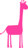 Pink Giraffe Clip Art