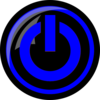 Blue Power Button Clip Art