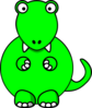 Lime Green Baby Dino Clip Art