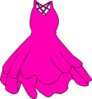 Hot Pink Dress Clip Art