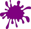 Purple Splat Clip Art