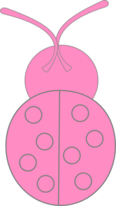 Pink Ladybug Clip Art