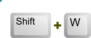 Shift W Clip Art
