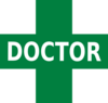 Doctor Logo Green White Clip Art