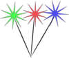 Sparklers Clip Art