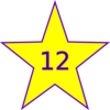 Number 12 Chart Clip Art