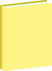 Light Yellow Book Clip Art