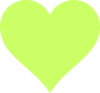 Honeydew Heart Clip Art