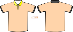 Polo With Slevees Clip Art