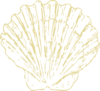 Scallop Shell Beige Clip Art