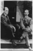 Wilbur Wright And Orville Wright Seated On Steps Of Rear Porch, 7 Hawthorne St., Dayton, Ohio Clip Art