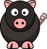 Black Pig Clip Art