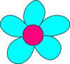 Blue Flower Clip Art