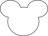 Mickey Mouse Outline Clip Art