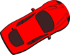 Red Car - Top View - 30 Clip Art
