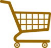 Shopping Cart Market Brown Clip Art