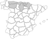 Map Of Some North Spain Provinces Clip Art