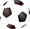 Soccer Ball No Shadows Clip Art