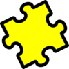 Yellow Puzzle Clip Art