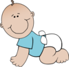 Crawling Baby Clip Art