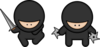 Ninja 2 (no Sghadow) Clip Art