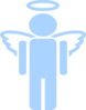 Blue Girl Angel Clip Art