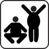 Two Fat Men Clip Art