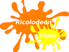 Orange And Yellow Splat Clip Art