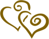 Gold Hearts Clip Art