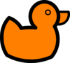 Orange Duck Clip Art