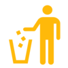Orange Do Not Litter Clip Art