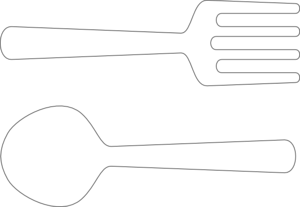 Spoonfork Clip Art