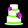 Cake Green And Purple Clip Art