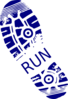 Blue 2013 Shoe Flip Larger Clip Art