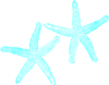 Turquoise Starfish Clip Art