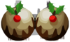 Christmas Puddings Clip Art