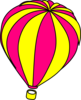 Hot Air Balloon Grey Clip Art