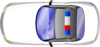 Police Car Top View Clip Art