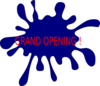 Splash Grand Opening  Clip Art