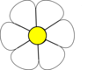 White Daisy 1 Clip Art