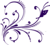 Purple Butterfly Clip Art