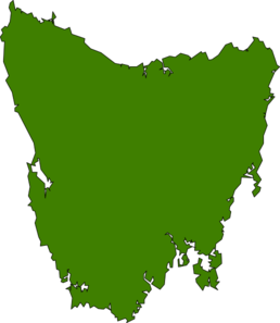 Map Oif Tassie Clip Art