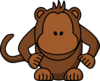 Monkey With No Eyes Clip Art