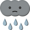 Sad Little Cloud Clip Art