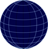 Big Navy Wire Globe Clip Art