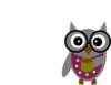 Green Owl 2 Clip Art