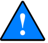 Black Blue White Warning 1 Clip Art