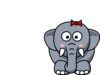 Girl Elephant Clip Art