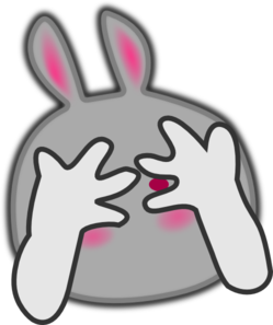 Shy Rabbit Clip Art