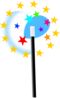 Small Magic Wand Clip Art